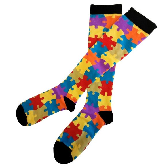 SockPanda Knee-High Compression Socks Set of 5 Women/Men Various Patterns L/XL - Picture 3 of 10